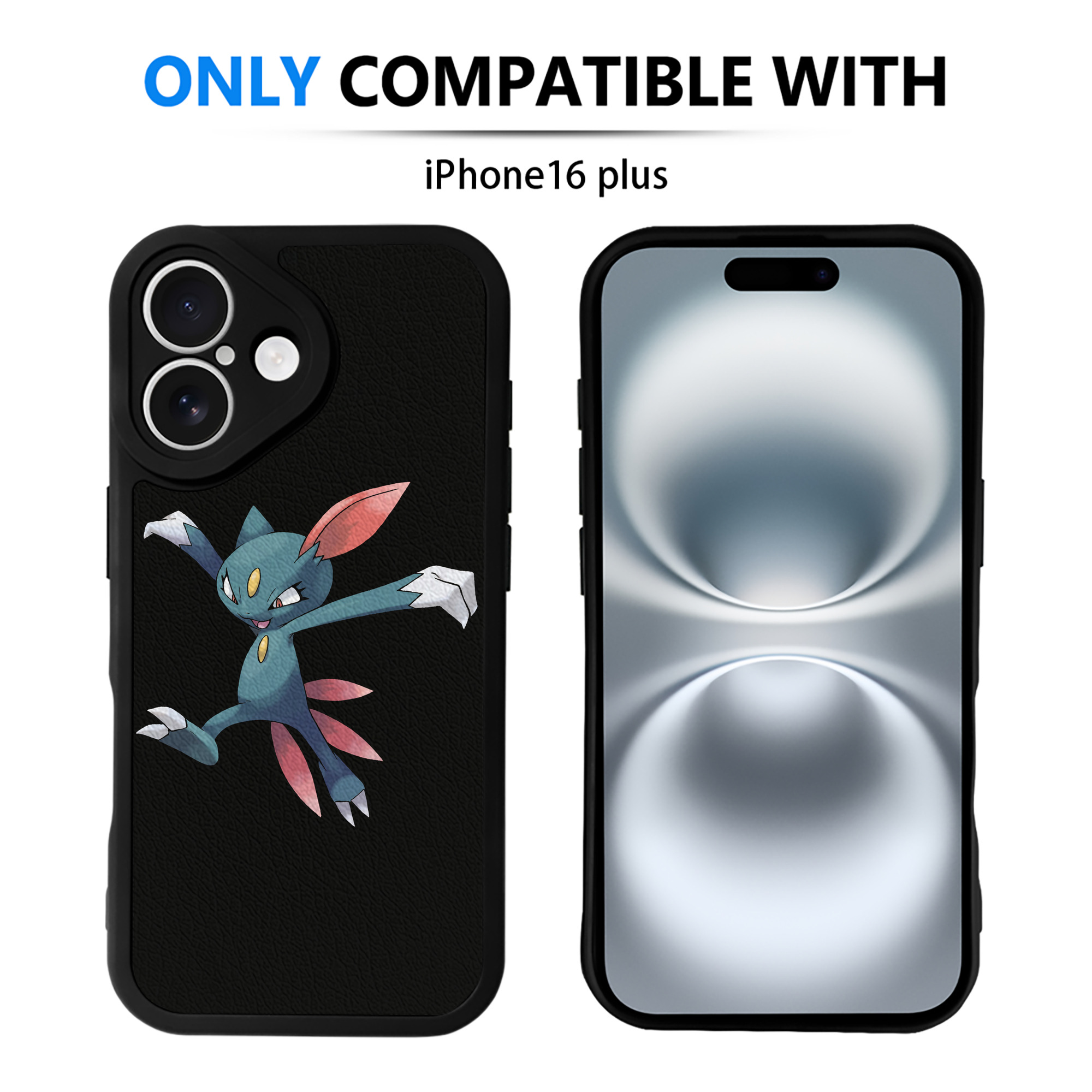 （画像用） ポケットモンスター Pokémon 【iPhone 16シリーズ対応】シリコンスマホケース（レザー調） 材質：シリコン